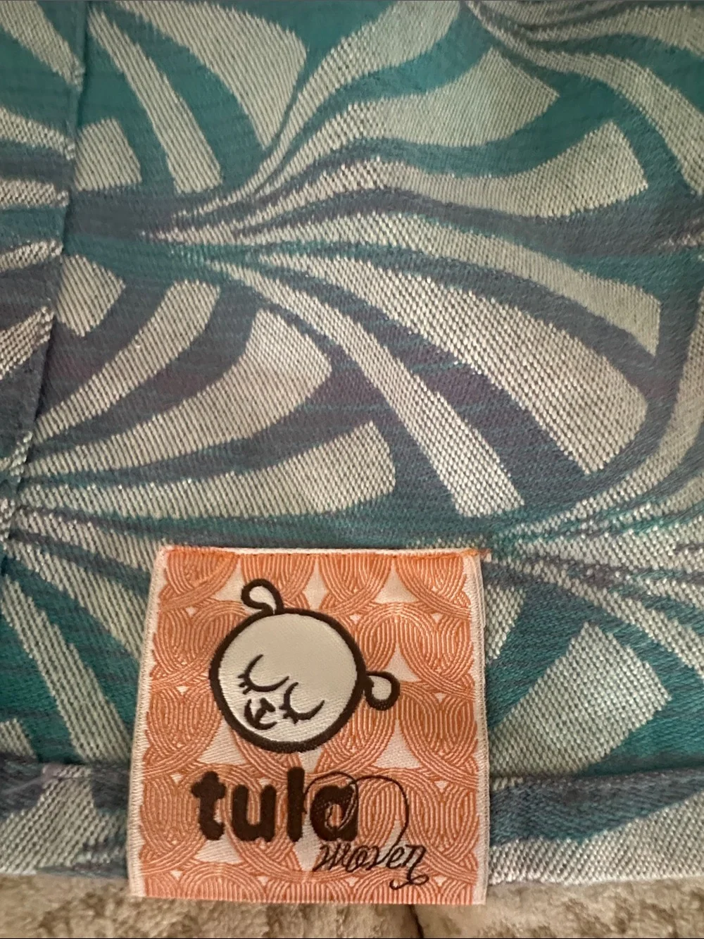 Tula Kids Teal and Gray Swirl Ring Sling